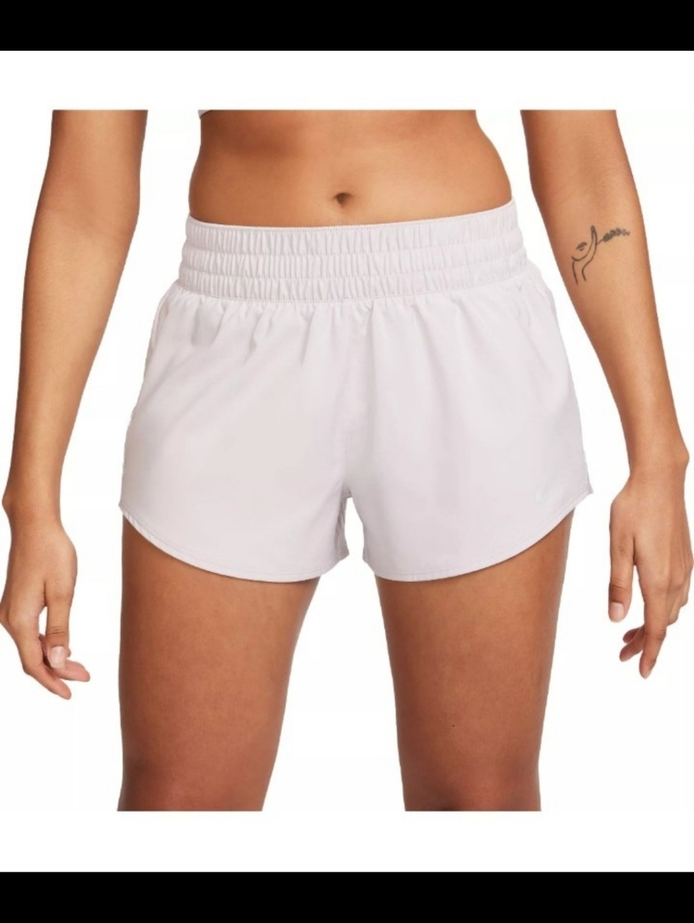 NWT Nike Shorts One Dri Fit Mid Rise Brief Lined Size Small Light Purple